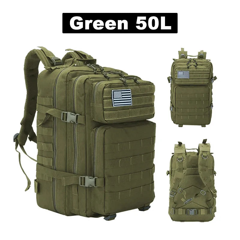 50L Tactical Backpack Men's Bag