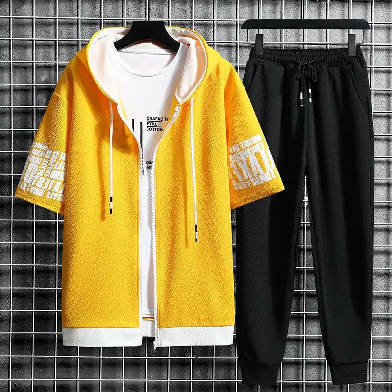 Zipper tracksuit set