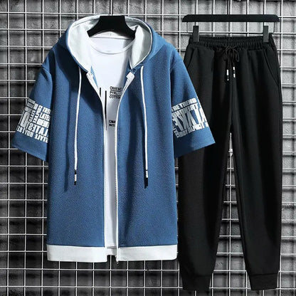 Zipper tracksuit set