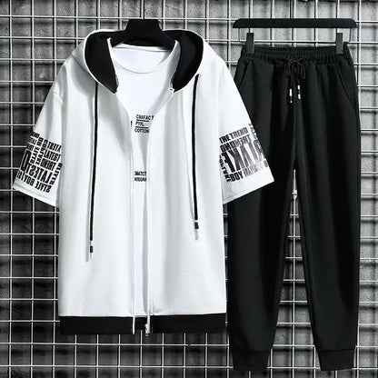 Zipper tracksuit set