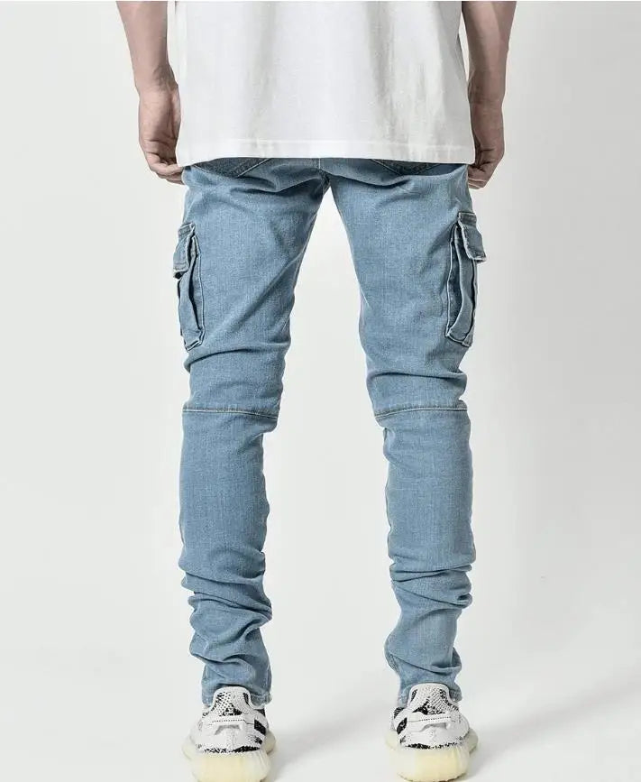 Pencil denim pants