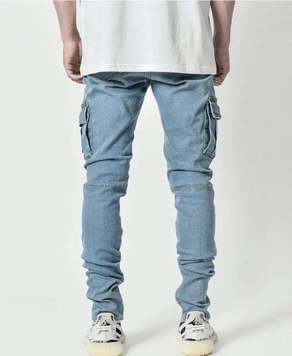 Pencil denim pants