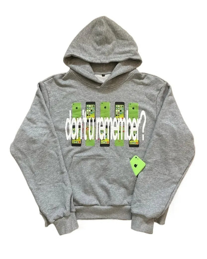 Retro printed graphic hoodie