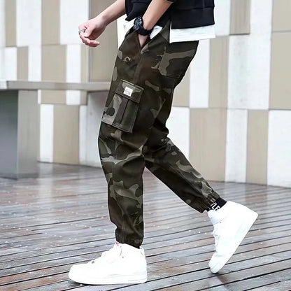 Drawstring Multi Pocket joggers