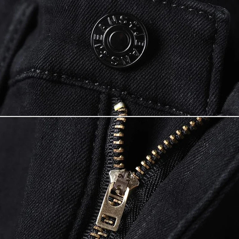 Fleece Lined Straight Jeans