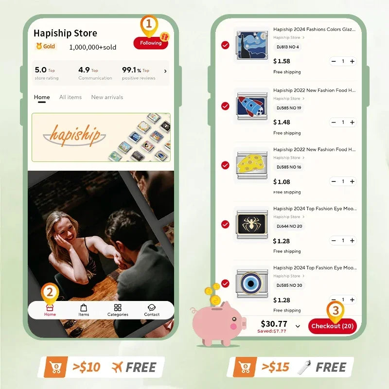 Elastic Charm Bracelet