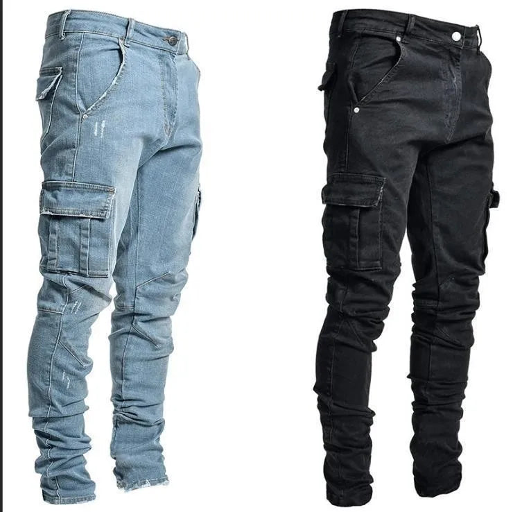 Pencil denim pants