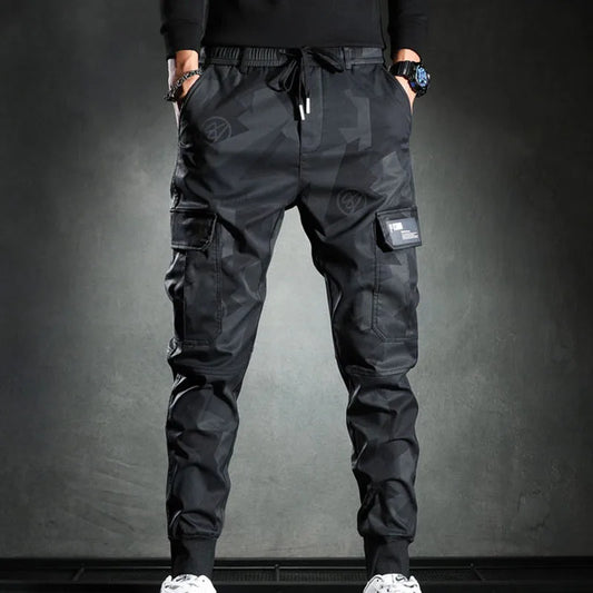 Drawstring Multi Pocket joggers