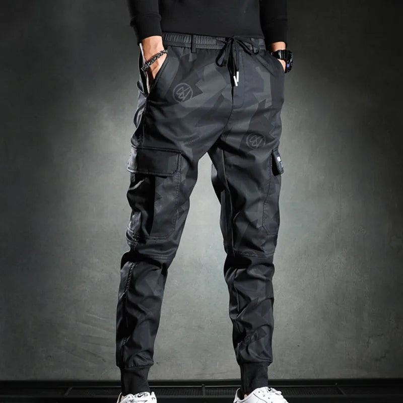 Drawstring Multi Pocket joggers