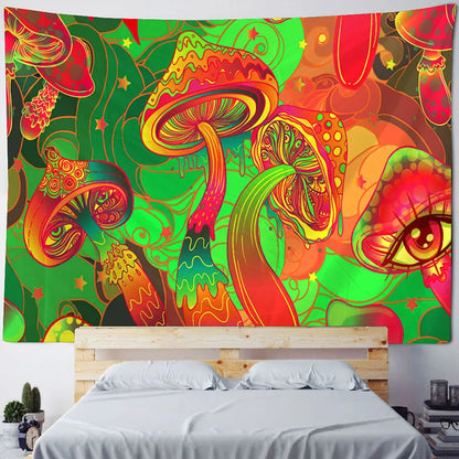 Psychedelic Mushroom Tapestry