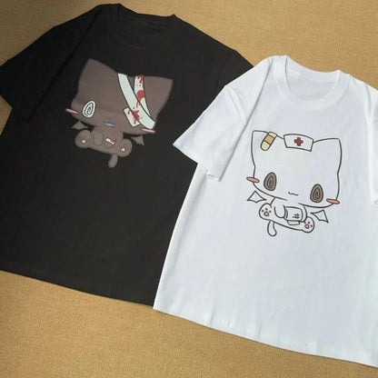Cartoon Printed Cat T